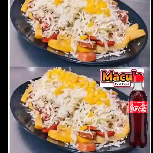 Combo Salchipapa Sencilla +Cocacola Orig 400ml