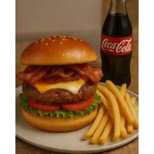 Hamburguesa Sencilla en Combo