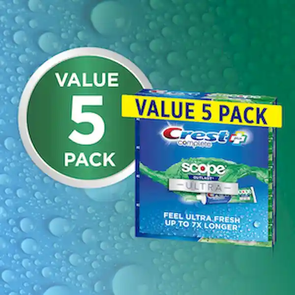 Crest Pack Crema Dental Complete + Scope Advanced Active Foam
