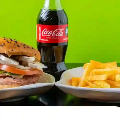Combohamburguesa de Pollo con Champiñon