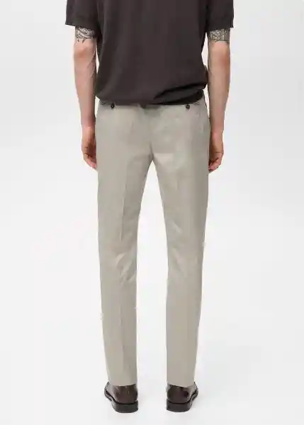 Pantalón Dublino Hielo Talla 38 Hombre Mango
