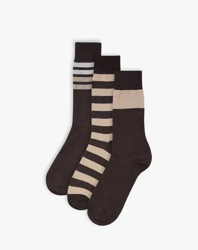 Media Larga Elaborada Con Algodón Masculino Mubo X3 Gef Talla 10-12