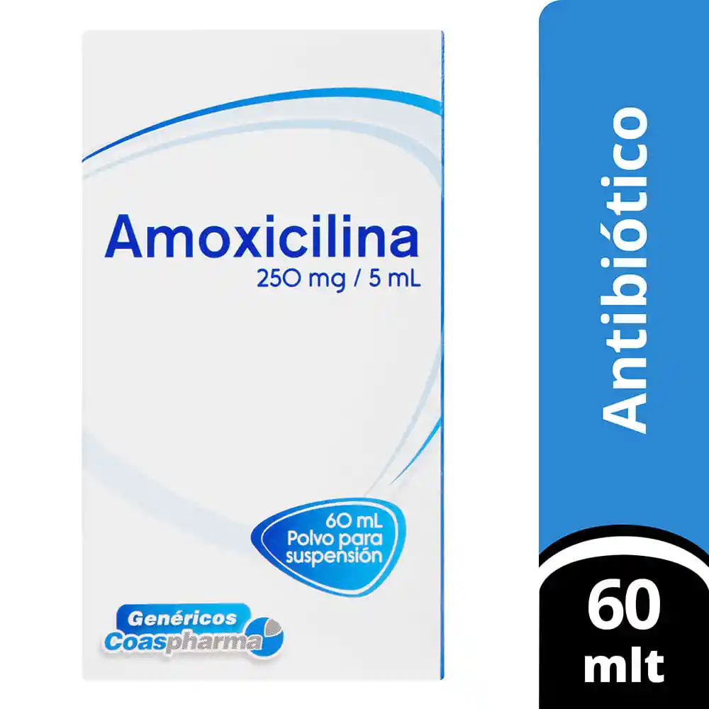 Coaspharma Suspensión Oral Amoxicilina (250 mg) 60 mL