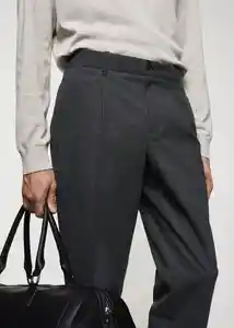 Pantalón Cupid Gris Oscuro Vigoré Talla 44 Hombre Mango