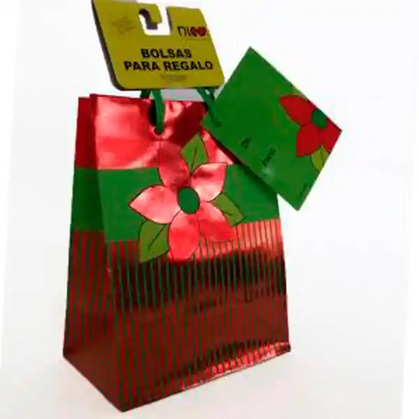 Nico Bolsa de Regalo Mini Navidad Plástica
