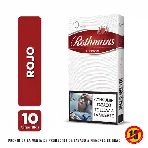 Cigarrillo Rothmans Rojo 10'S