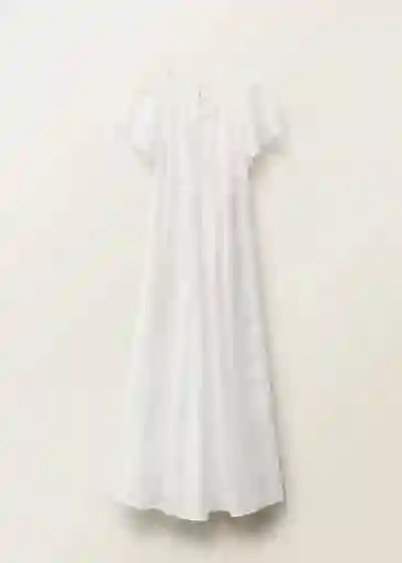 Vestido Moss Blanco Talla S Mujer Mango