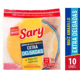Sary Arepas de Maíz Amarillo Extra Delgadas