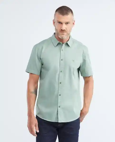 Duotone Duck Shirt M/c Verde Eucalipto Claro Talla Xl Hombre Chevignon