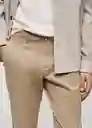Pantalón Prato Beige Talla 38 Hombre Mango