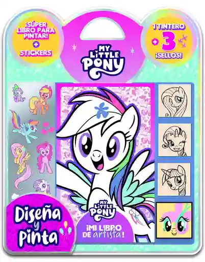 Libro Diseña y Pinta Sellos My Little Pony Disney