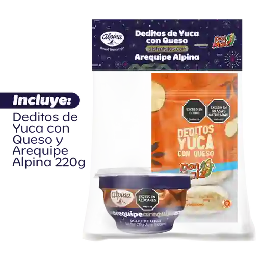 Arequipe Alpina Ritual Tentación Dedito Queso 180 g / 220 g