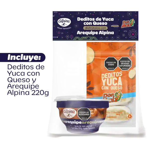 Arequipe Alpina Ritual Tentación Dedito Queso 180 g / 220 g