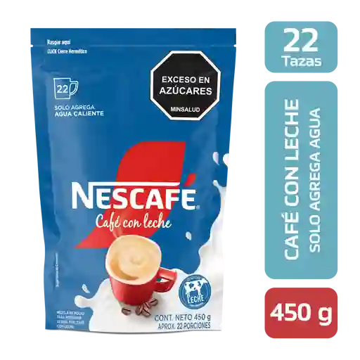 Café con Leche NESCAFÉ soluble x 450g