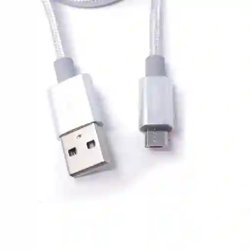 Miniso Cable de Datos Android Plateado 1 m 2.4 A