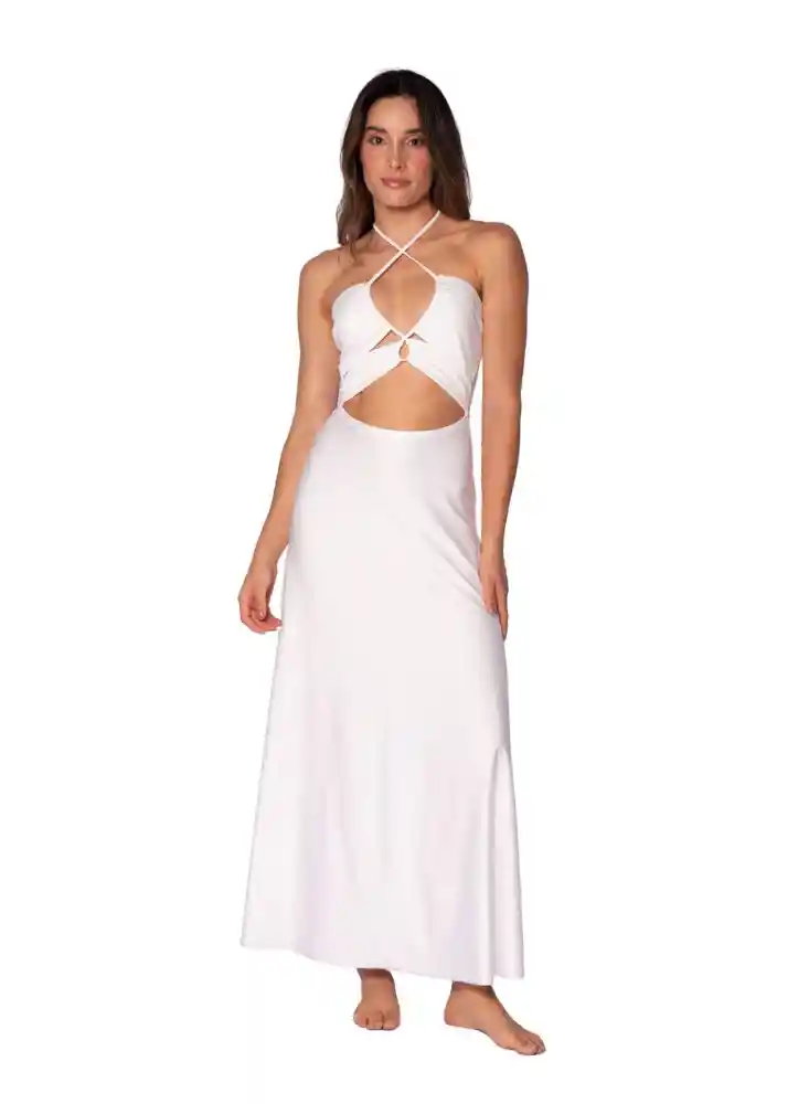Vestido Largo L-marfil