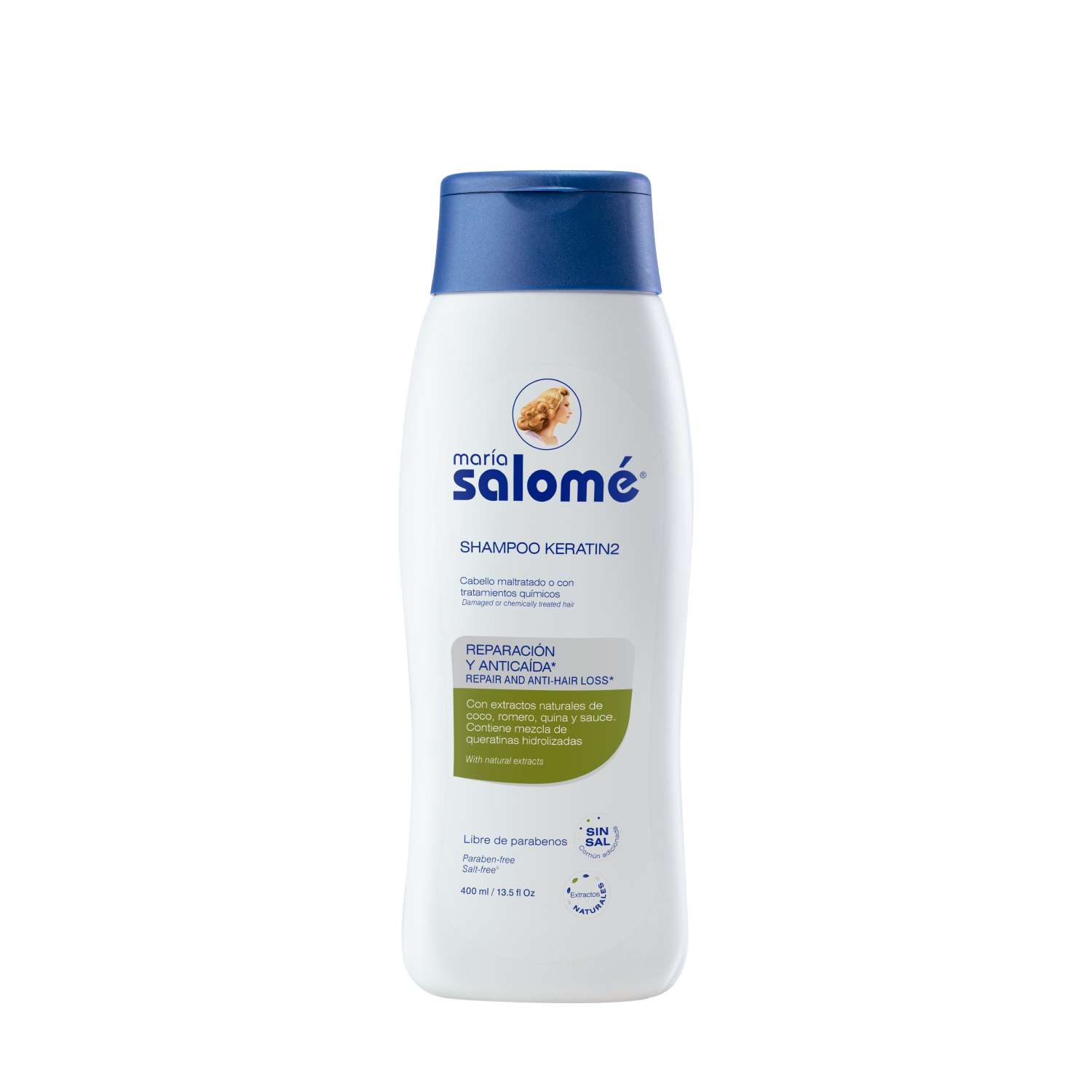 María Salomé Shampoo Keratin 2 sin Sal 400ml
