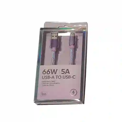 Cable de Carga Tipo C Rosa Serie Miniso
