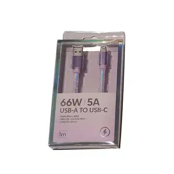 Cable de Carga Tipo C Rosa Serie Miniso