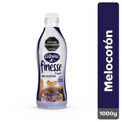 Finesse Yogurt con Probióticos Sabor a Melocotón