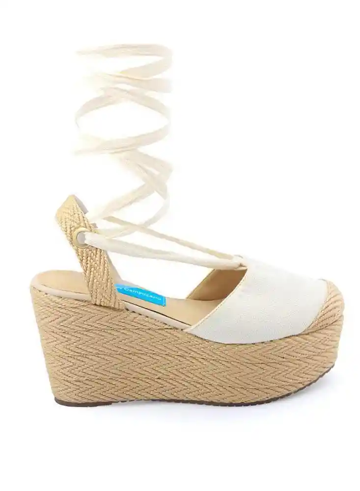 Spadrilla Plataforma 36-beige