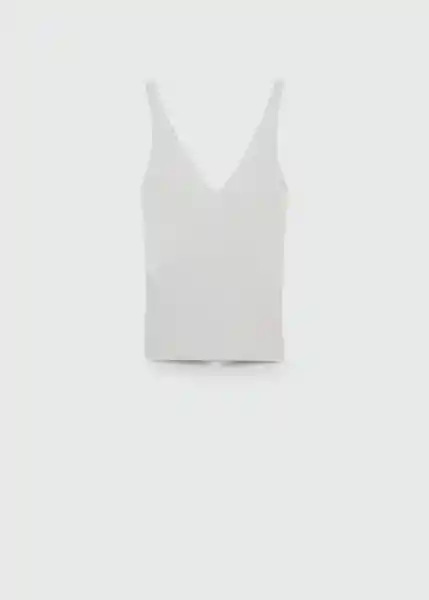 Top Gymnasti Crudo Talla XS Mujer Mango