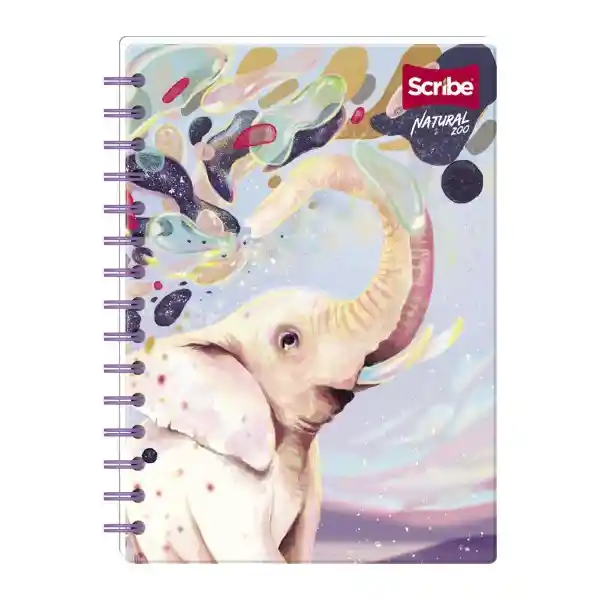 Scribe Cuaderno Espiral Grande 80 Hojas Cuadriculado Natural