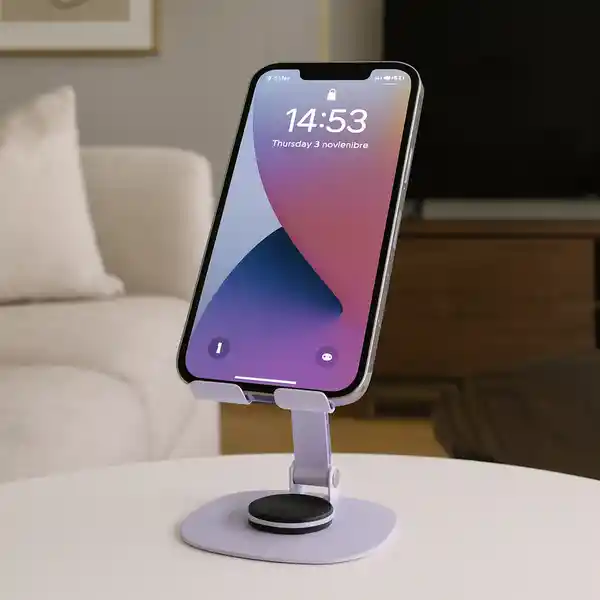 Soporte Para Celular Serie Life is For Fun Morado Miniso