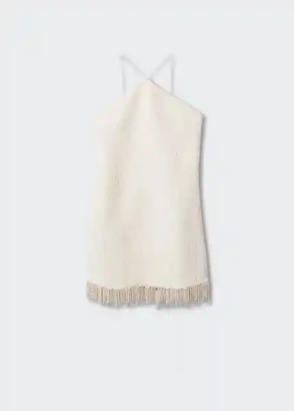 Vestido Perli Offwhite Talla S Mujer Mango