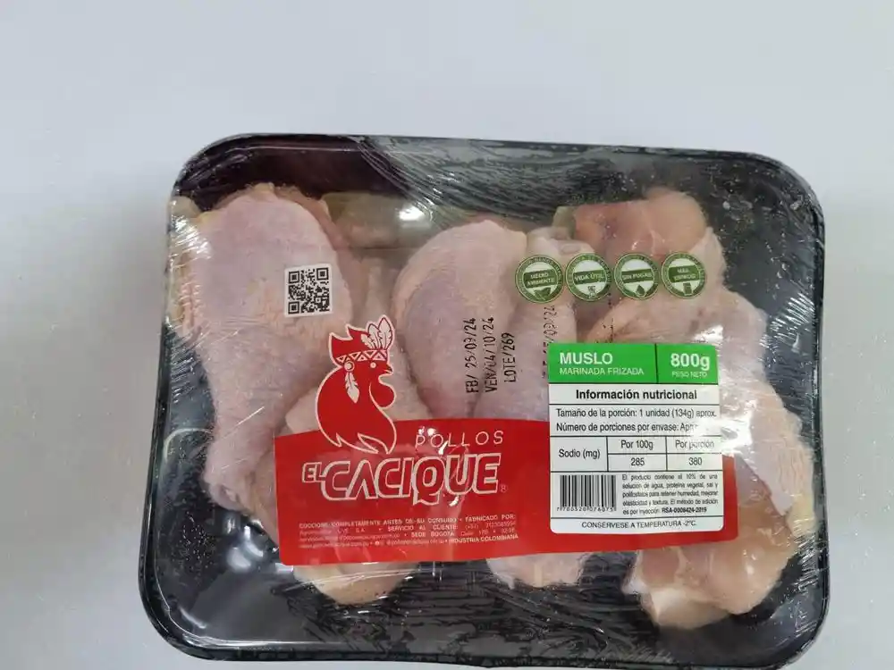 Muslo de Pollo Marinado Cacique