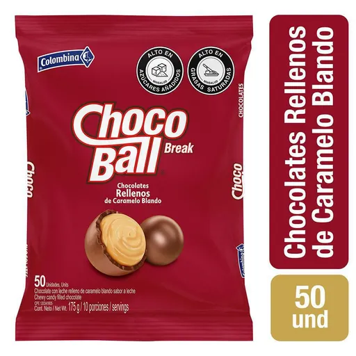 Choco Break Ball Chocolate Relleno de Caramelo Blando