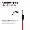 Miniso Audífonos de Cable Clásico Rojo 1.2 m