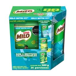 Bebida en polvo MILO NUTRI FIT x 500g gratis Lata Coleccionable