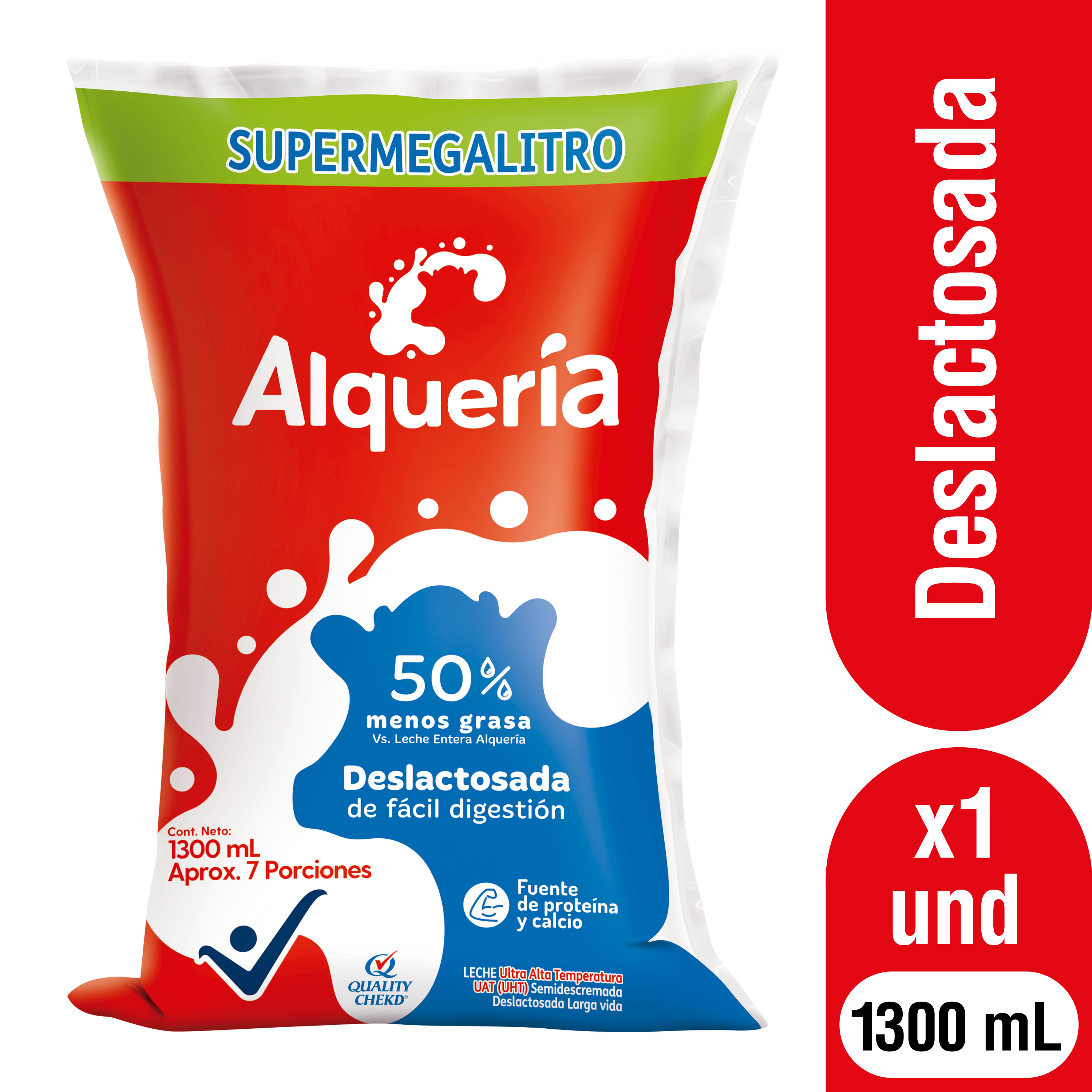 Alquería Leche Líquida Deslactosada 1.3 l