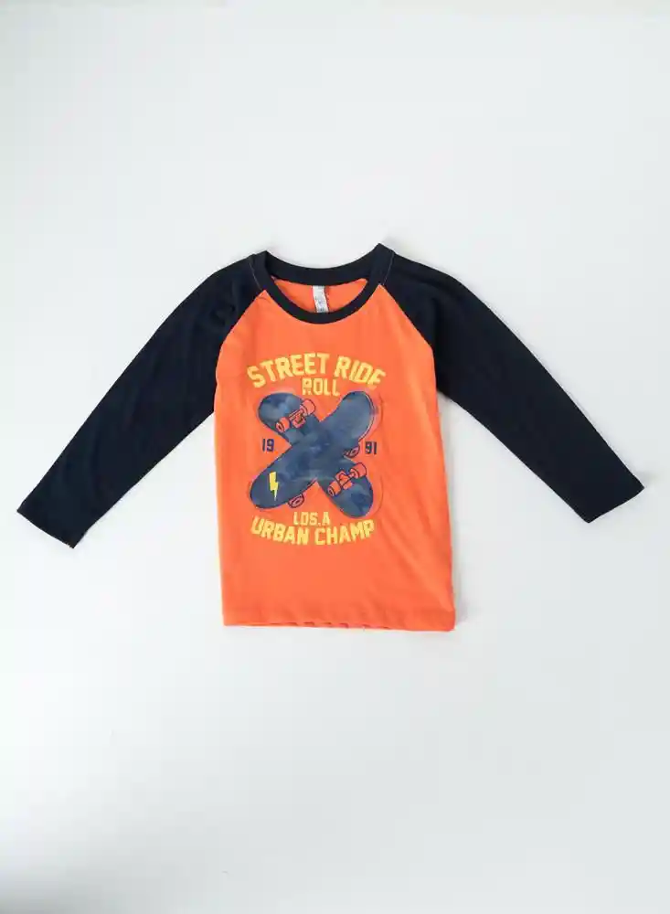 Buso Cerrado Para Bebe 9/12meses-naranja