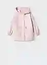 Abrigo Parka Selena Rosa Talla 06 Niñas Mango