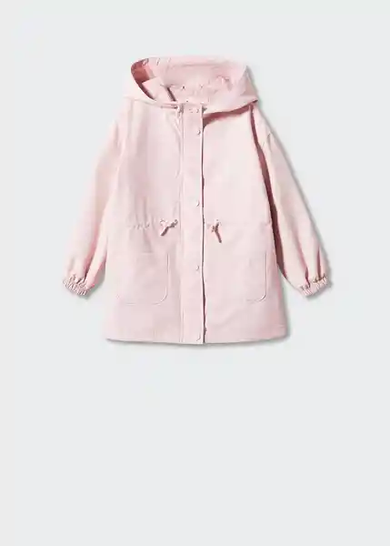 Abrigo Parka Selena Rosa Talla 06 Niñas Mango