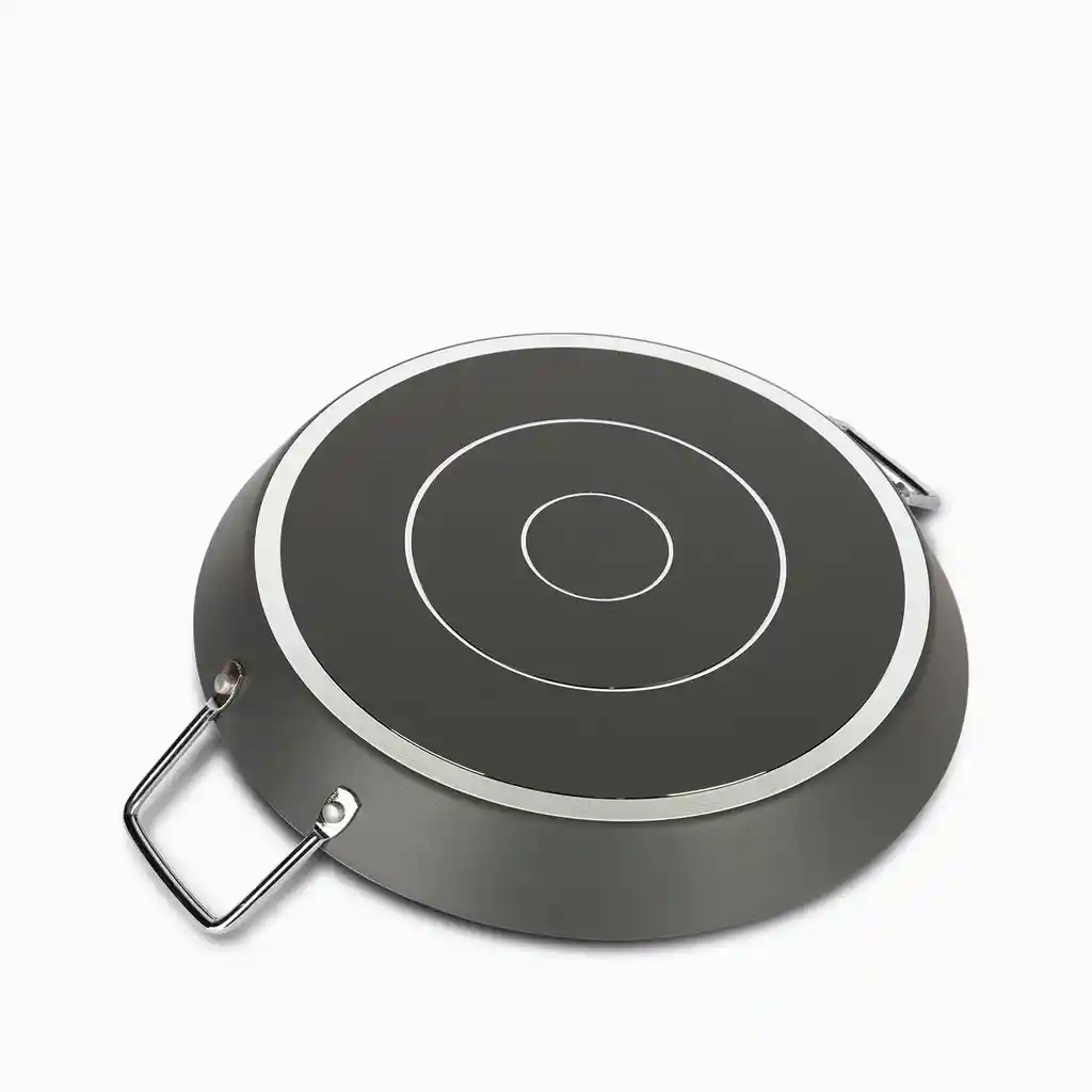 Paellera Antiadherente Gris Ambiente Gourmet
