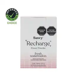 Savvy Mezcla en Polvo Recharge Sandía