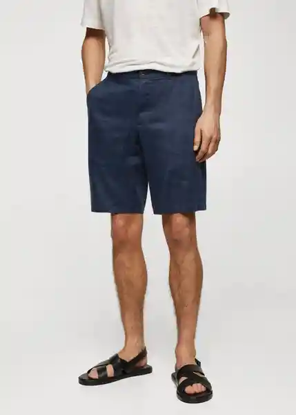 Bermuda Carp-H Navy Talla 44 Hombre Mango