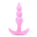 Plug Acostumbrador Anal Silicona Jelly Esfera Estimuladora Rosa