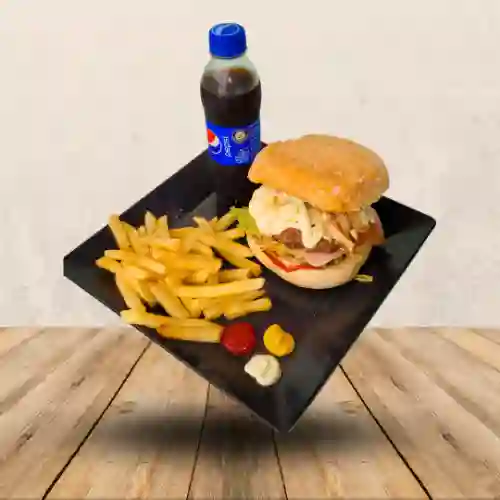 Combo hamburguesa mixta