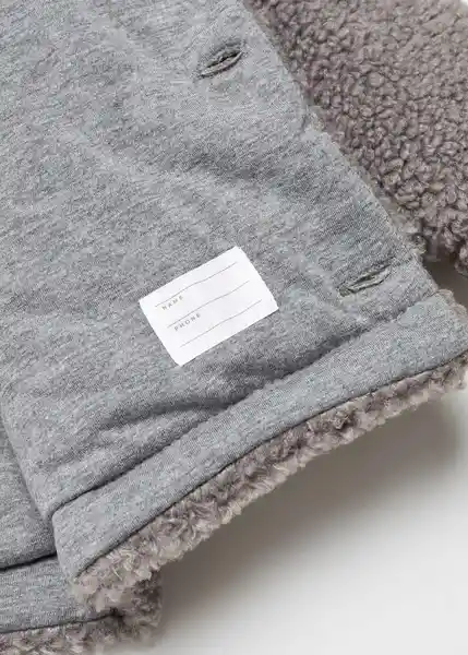 Abrigo Marti Gris Talla 67 Niños Mango