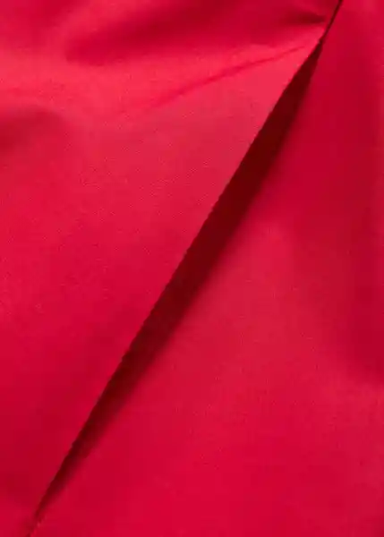 Falda Creta Rojo Talla XS Mujer Mango