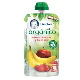Compota Orgánica Gerber Plátano Mango 100 g
