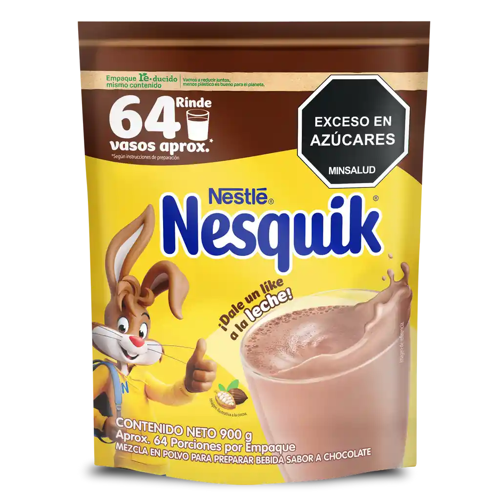 Bebida en polvo NESQUIK sabor a chocolate x 900g