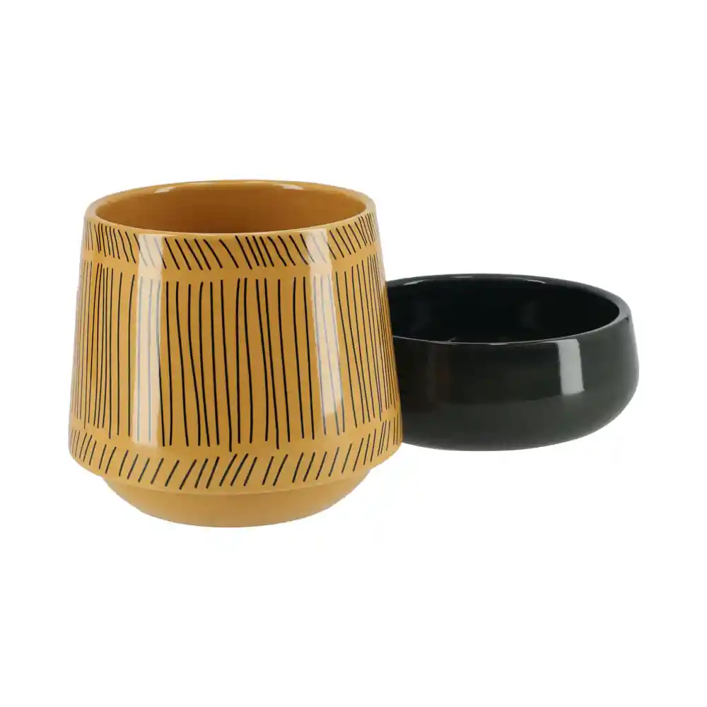Maceta Con Base Terracota