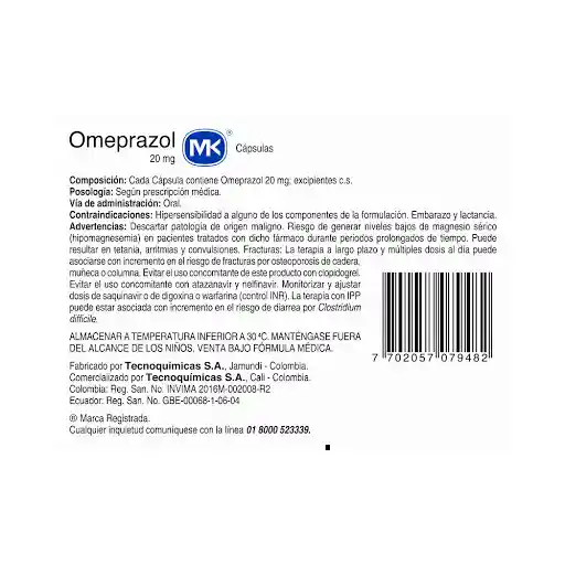 Mk Omeprazol (20 mg)