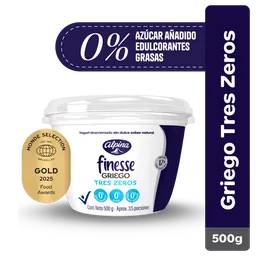 Yogurt Griego Finesse Tres Zeros 500 g