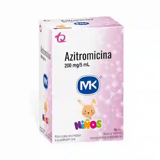 Mk Azitromicina Niños Sabor Vainilla(200 mg)